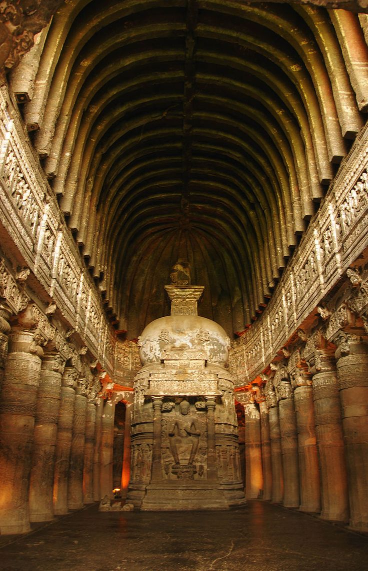 The Ajanta and Allora caves' histories