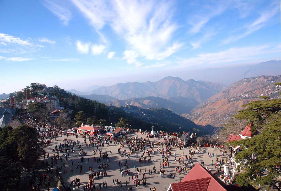 mountain and peoples Best places to visit in Shimla